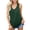 Green, variant on Casual Sleeveless Racerback Tops with Pocket Women's Basic V-Neck Tank Tops