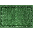 thumbnail image 1 of Ahgly Company Indoor Rectangle Oriental Emerald Green Industrial Area Rugs, 2' x 5', 1 of 4