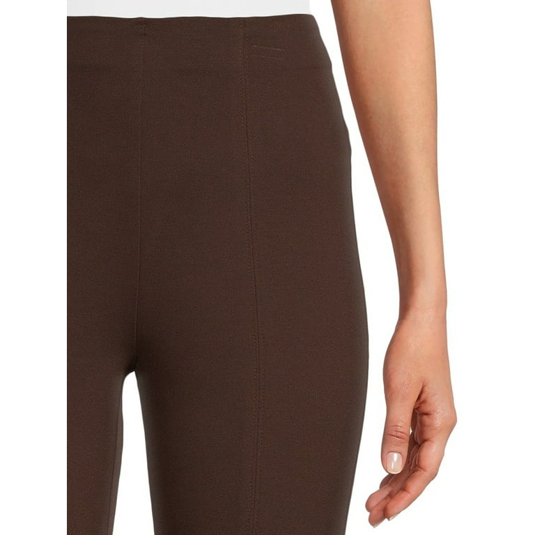 Time and Tru Women's Skinny Ponte Pants, 28” Inseam for Regular, Sizes  XS-XXL 