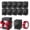 black, variant on 12Pcs Mug Gifts Boxes with 1 Roll Ribbon, Transparent Gift Packaging Box for Wrapping 11-12oz Blanks Sublimation Mugs, Mugs Wine