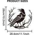 thumbnail image 3 of 1Pc Crow Branch Divination Stencils Large Raven on Branch Stencils with Paint Brush Primitive Bird Drawing Template, 3 of 9