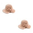 thumbnail image 4 of Sombrero de paja de verano Qarigey para mujer ala ancha plegable Caqui, 4 of 6