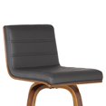 thumbnail image 3 of Taburete de bar Armen Living Vienna Mid-Century Modern 30 pulgadas, gris, 3 of 9