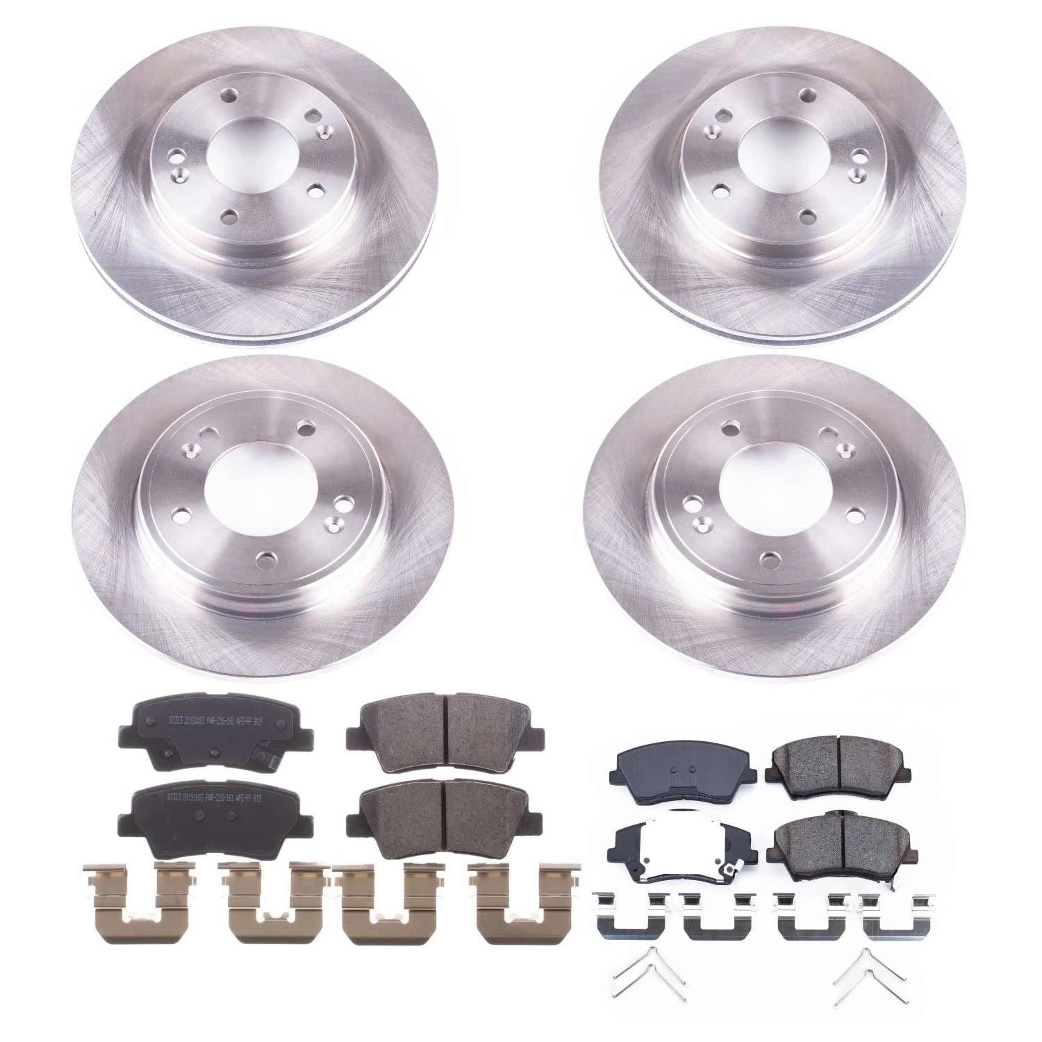PowerStop Front and Rear Stock Replacement Brake Pad and Rotor Kit Fits: HYUNDAI KIA Select Models KOE7929