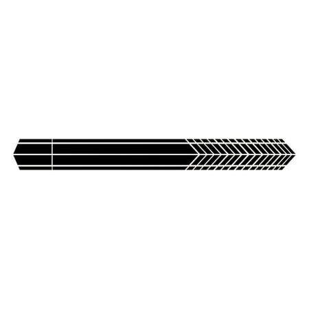 1Pair Car Sticker Sports Racing Stripe Graphic Stickers Body Side Door Vinyl Decals Auto Decoration