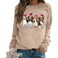 thumbnail image 6 of Cute Dog Christmas Sweatshirts for Women 2025 Long Sleeve Crewneck Graphic Sweatshirt for Dog Lovers Pullover Tops, 6 of 8
