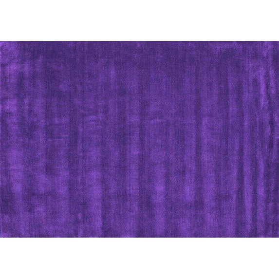 Ahgly Company Indoor Rectangle Abstract Purple Contemporary Area Rugs, 2' x 5'