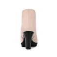 thumbnail image 4 of Unique Bargains Bottines Chelsea à Talons Blocs à Bout Rond pour Femmes Rose Poussière (Taille 8), 4 of 8
