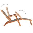 thumbnail image 3 of vidaXL Patio Deck Chair Solid Acacia Wood and Textilene, 3 of 7