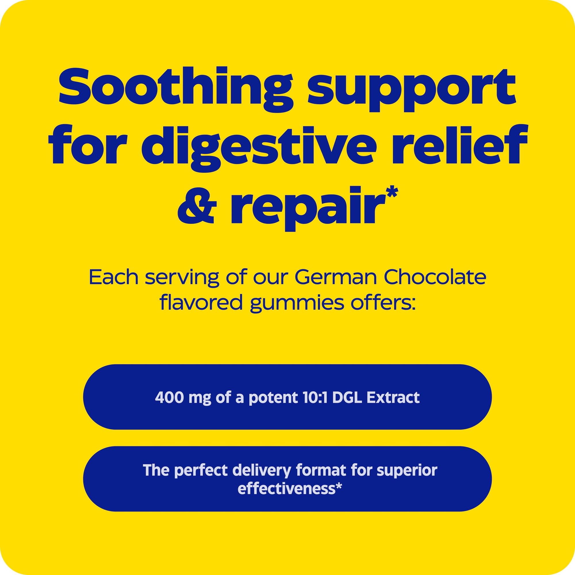 Enzymedica, DGL Stomach Soothe Gummies, Supports Digestive Health and Occasional Heartburn, German Chocolate, 74 Count