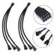 thumbnail image 3 of Línea De Velocidad Del Ventilador Cable de ventilador PWM de 4 pines Cable de extensión con funda negra divisora ​​de 1 a 3 vías, 3 of 8