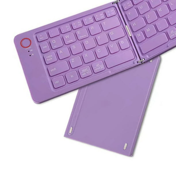 Teclado Inalambrico Plegable Compatible Con para IOS Android Windows purpura Walmart en linea