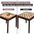 thumbnail image 6 of Sterling Games Wooden Chess Table with Checkers Backgammon Combo Set, Espresso Ember, 6 of 10