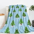 thumbnail image 6 of PuSpu Christmas Flannel Christmas Tree Blanket Forest Snow Scene Thickened Printed Blanket Double Sided Plushs Nap Blanket Shawl Holiday Gift Blanket Christmas Ornaments, 6 of 6
