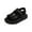 Black, variant on Clearance Kids Sandals Clearance Under $10 Baby Girls Boys Children's Beach Shoes Soft Sole Toe Crash Sandals Roman Sandals