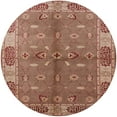 thumbnail image 1 of Ahgly Company Machine Washable Indoor Round Industrial Modern Chestnut Red Area Rugs, 8' Round, 1 of 1