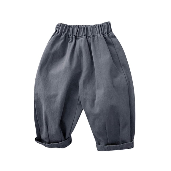 Toddler Baby Boys Girls Soft Athletic Pants Kids Infant Casual Pants Elastic Waist Sweatpants Wide Leg Pull on Long Trousers