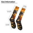 thumbnail image 2 of Fotbe Golden Koi And Treasure Calcetas Divertidas Estampadas para Hombre y Mujer, Calcetas de Algodón hasta la Rodilla para Caminar, Correr, Enfermería y Embarazo, 2 of 6