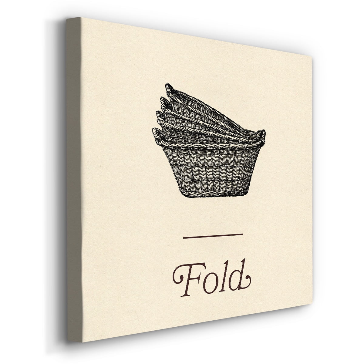 Wexford Home Laundry Sign IV-Premium Gallery Wrapped Canvas, 32" x 32" - Ready to Hang