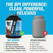 BPI Sports Whey HD Ultra Premium Protein Powder Isolate, Workout Powder for Muscle Gain, Milk Protein Concentrates, Chocolate Cookie, 4.07 Pound (50 Servings)