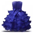 thumbnail image 3 of GYRATEDREAM Baby Flower Girl Dresses Pageant Lace Dresses Girl Wedding Dress Toddler Formal Dress Party Bowknot Tutu Gown Dress,Size 9-10 Years, 3 of 5
