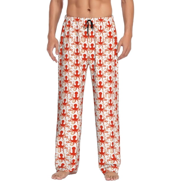 Balery Octopuses1 Pantalones de pijama para hombre, pijama ultraligero, pantalón de descanso-3X-Large