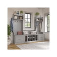 Bush Furniture Woodland Entryway Storage Set with Hall Trees and Shoe