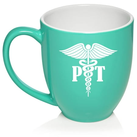 

PT Physical Therapist Ceramic Coffee Mug Tea Cup Gift (16oz Teal)