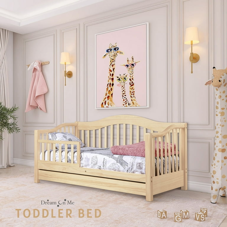 Dream On Me Toddler Daybed with Storage Natural