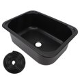 thumbnail image 2 of Single Bowl Stainless Steel Sink, 12L Capacity 15 X 11 X 5.7in RV Bar Sink Scratch Resistant Easy To Clean with 1.6in Drain Hole for RV, 2 of 7