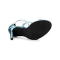 thumbnail image 6 of BLISSFUL STEP Style Women's Shoes Strappy Stiletto Heels Ankle Strap Open Toe Party Dress Sandals Light Blue 8, 6 of 9