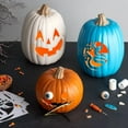 thumbnail image 3 of 9" Carvable Faux Halloween Pumpkin, 3 of 3