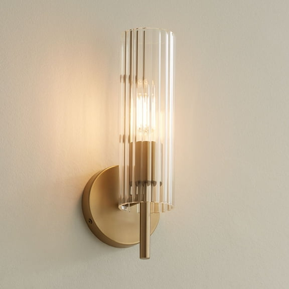 Possini Euro Design Possini Euro Taurus 13 1/2" High Brushed Champagne Wall Sconce
