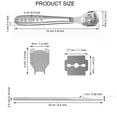 thumbnail image 3 of Hearth & Gear Remover Foot Scraper Stainless Steel Slicer Rasp Hard Skin Remover Foot Rasp Pedicure Foot Care Tool With 10 Replacement For Wet & Foot Remover Gel Feet Peel Quick Gel Polish Remover Toe, 3 of 6