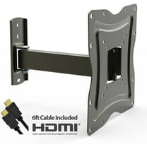 DuraPro Full-Motion Wall Mount for 10"- 50" TVs with Tilt and Swivel Articulating Arm type   Bonus HDMI Cable (UL Certified) DRP490FN