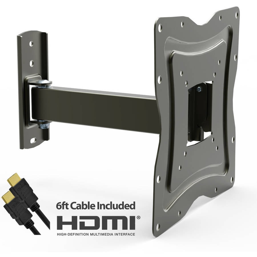 DuraPro FullMotion Wall Mount for 10" 50" TVs with Tilt and Swivel