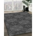 thumbnail image 2 of Ahgly Company Indoor Round Patterned Sonic Silver Gray Area Rugs, 8' Round, 2 of 6