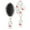 White Christmas Reindeer, variant on Blue Christmas Snowflake Pattern Hair Brush,Girls Detangling Hair Brush,Glide Through Tangles with Ease for Wet & Dry Hair,8.8"X2.8"