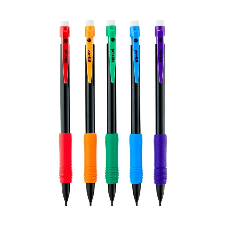 Pen+Gear Mechanical Pencils Set of 5, HB Lead, Colorful