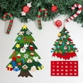 thumbnail image 2 of DIY Christmas Advent Calendar, 3D Felt Countdown 24 Days, Wall Hang Bedroom Christmas Tree Oranment Fireplace Holidays Party Decoration Gift Family Friends Kids December, 2 of 7