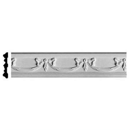 

Ekena Millwork Federal Chair Rail 4.38 in. H x .75 in. P x 96 in. L 6.38 in. Repeat