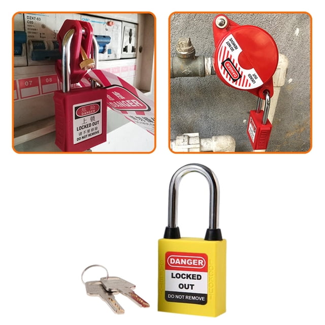 Grillete de Seguridad Yotijar de material acero Ligero Amarillo Candados para equipaje