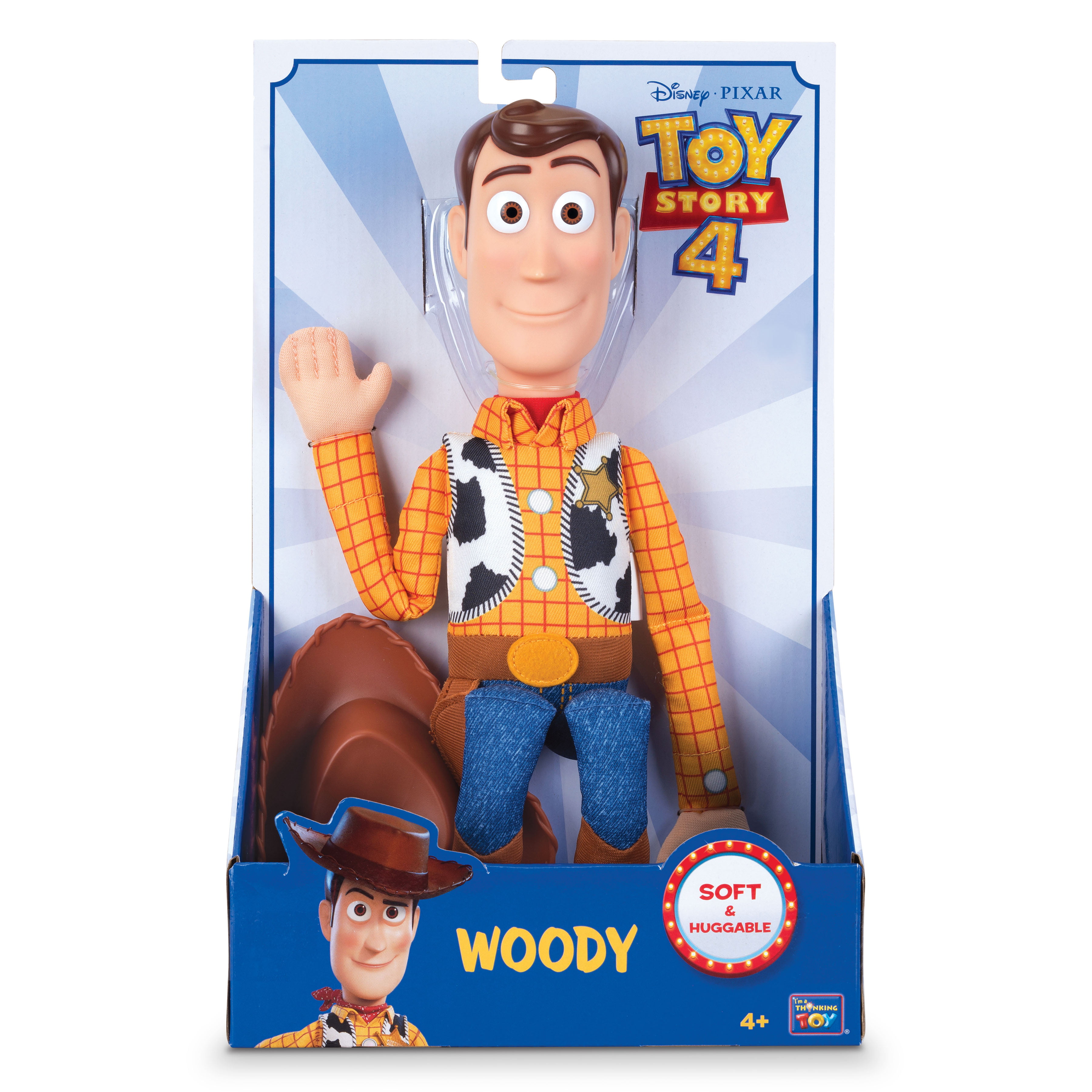Disney Pixar Toy Story Woody Plush doll stuffed animal 16" missing hat 