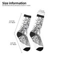 thumbnail image 2 of Naloa Intricate Cat Mandala Kids Socks Unisex Kids and Toddlers' Crew Socks, ,1 Pairs, 2 of 5