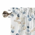 thumbnail image 5 of Spring Blue Leaves Kitchen Curtains Valances and Tiers Set of 3 Watercolor Branch Farmhouse Plant Tier Curtains and Valance for Kitchen Bathroom Small Windows 27.5"W x 36"L (Pack of 3), 5 of 8