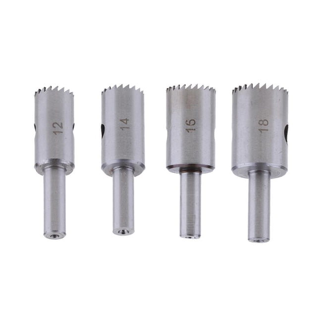 Broca de carburo Zulema Herramienta de Procesamiento de 4 Unids Diámetro del Agujero 12mm 14mm 16mm 18mm