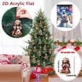 thumbnail image 3 of 2D Acrylic Christmas Countdown Calendar Ornament Set Double Printed Tree Decorations Kids Favorite Festive Toy Holiday Activity Kit, 3 of 6