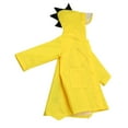 thumbnail image 3 of Meresysid Toddler Kids Baby Girls Solid Color Rainwear Children Raincoat Waterpoof Rain Hooded Jacket Coat Yellow, 3 of 5