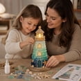 thumbnail image 5 of DIY Lighted Sea Glass-Style Lighthouse Kit Collection, DIY Sea Glass Lighthouse Kit with Pieces & Guide, Adults Craft Kit, Handmade Ocean Beach Decor Gift for Craft Lovers.C, 5 of 7