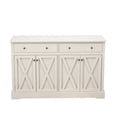 thumbnail image 5 of White finish - Unique X - shaped door style - Entryway console - Add vintage charm, 5 of 5